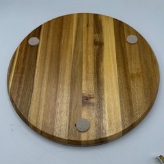Hand Painted Aggravation Board Game 14in Brown Wooden Wahoo Marble Race Round