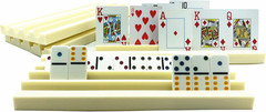 4 Pack Plastic Domino Holders Racks Trays Organizer For Board Games Tiles