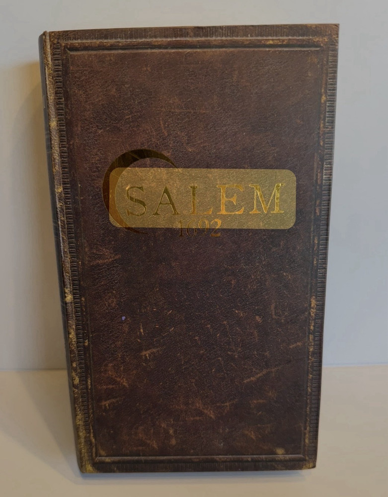 Facade Games Salem 1692 Historical Deduction Card Game Faux Book Box