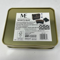 Championship Sport Quiz Game in Collectible Tin Box 100 Questions Sealed NEW