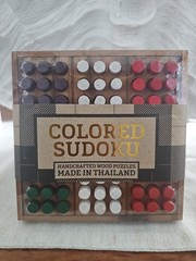 ColorKu The Color Sudoku Puzzle Solid Wood, Cards & Solutions – 100% Complete!