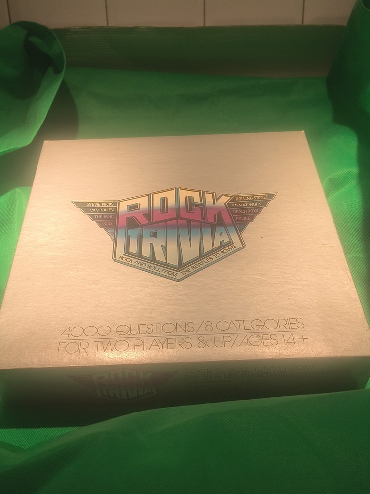 Vtg Rock Trivia Board Game Pressman 1984 Rock And Roll From The Beatles COMPLETE