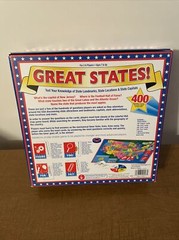 Great States Board Game: 400 Questions about US Geography–Play and Learn!