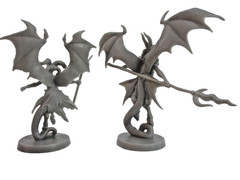 MASSIVE DARKNESS 2: Hellscape 6x DEMON & LEADER Minis & Cards NEW!!
