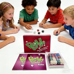 Roll For It ！Family Dice Card Game Fun Interactive Party Game For Kid And Adults