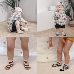 5 Pairs Baby Little Kids AntiSlip Socks Cotton Non Skid Ankle Socks Animals