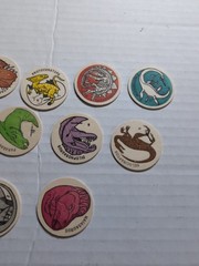 1993 Pog Pogs Lot Of 11 Dinosaurs