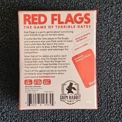 Red Flags the Game of Terrible Dates Grim Rabbit 3-20 players card Age 16+ ɓ6b