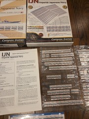 COMPASS GAMES IJN IMPERIAL JAPANESE NAVY WWII COMPLETE GAME. Partially Punched