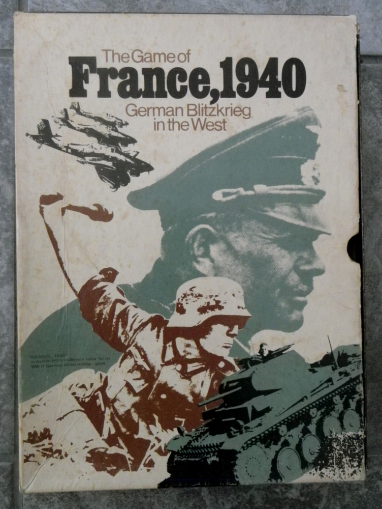 “France 1940” WWII Military Battle Game-Avalon Hill #840-1972-Nearly Complete