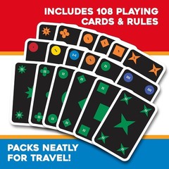 Qwirkle Rummy: Classic Card Game for Skill-Building Fun with 108 Colorful Cards!