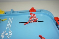 Vintage 1970 Ideal Toy Corp. Sure Shot Hockey Table Top Marble Game