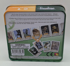 4 Timeline Card Game Metal Tin Historical Events Diversity Inventions Science