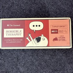 The Oatmeal Horrible Therapist Adult Card Game by Exploding Kittens – Open Box