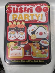 Gamewright SUSHI GO PARTY! The Deluxe Pick & Pass Strategy Card Game SEALED