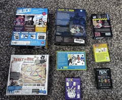 Family, Party 12 board & card game bundle lot