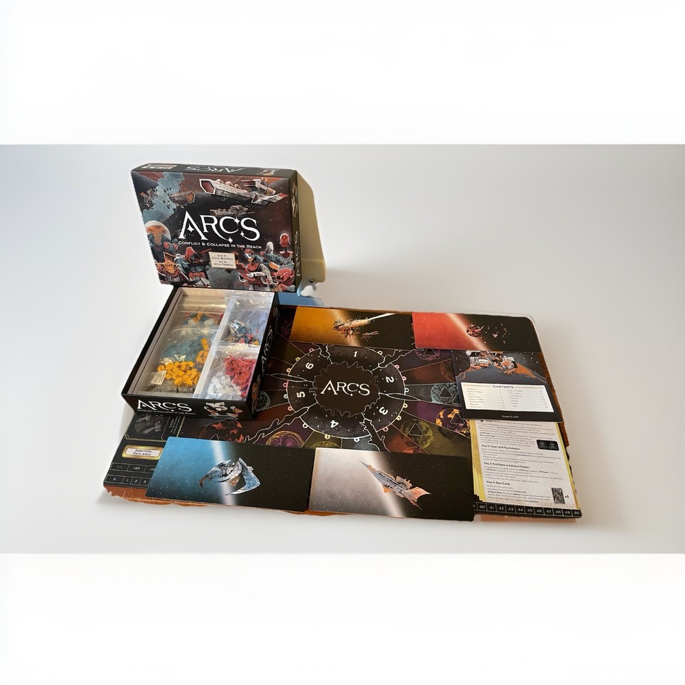 Arcs: Conflict and Collapse. With miniatures and leaders expansion. COMPLETE