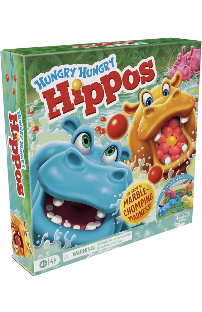 Hungry Hungry Hippos Game for Preschoolers | Ages 4 and Up | 2 to 4 Players