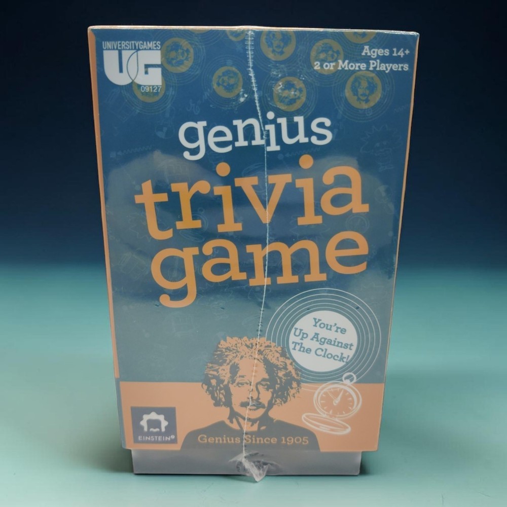 University Games Einstein Genius Trivia Game NEW Ages 14+ 2 Or More Players