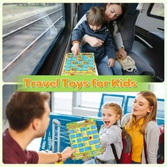 Matching Memory Game for Kids Ages 4-8, Flip to Win Board Games Travel Toys P…