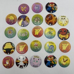 Pokemon Pogs Collectible Set Various Characters & Animals Lot Of 23