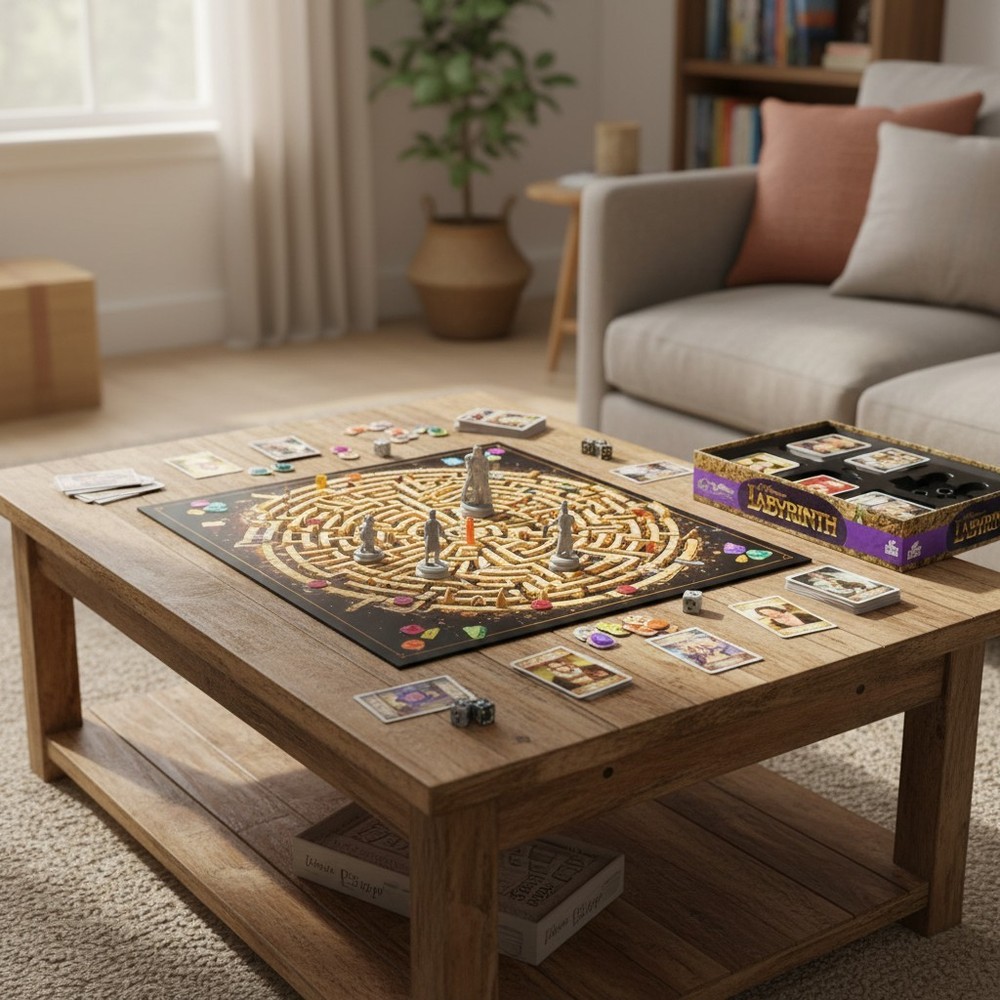Immersive Labyrinth Game Experience with Randomized Encounters and Surprises