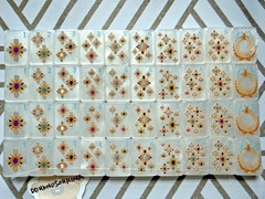 Mahjong Tiles Set – 160 Acrylic American Mah Jong Game – Pearl White Shell