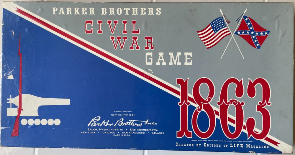 Civil War Board Game 1863 -Parker Brothers – 85% Complete -see description -good