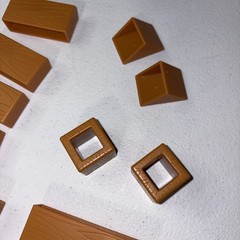Angry Birds: Knock On Wood Game Replacement Blocks L & S Girder Triangles Square