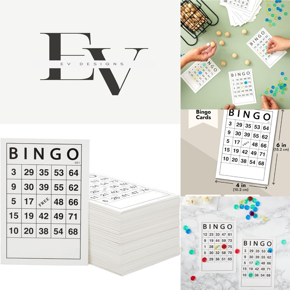 180 Sheets Reusable Bingo Cards – Perfect for Adult Birthday Parties & Events
