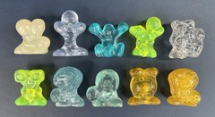 Lot of 10 Hielocos Futboleros Sports Figures – 1990s Crazy Bones GoGo’s Vintage