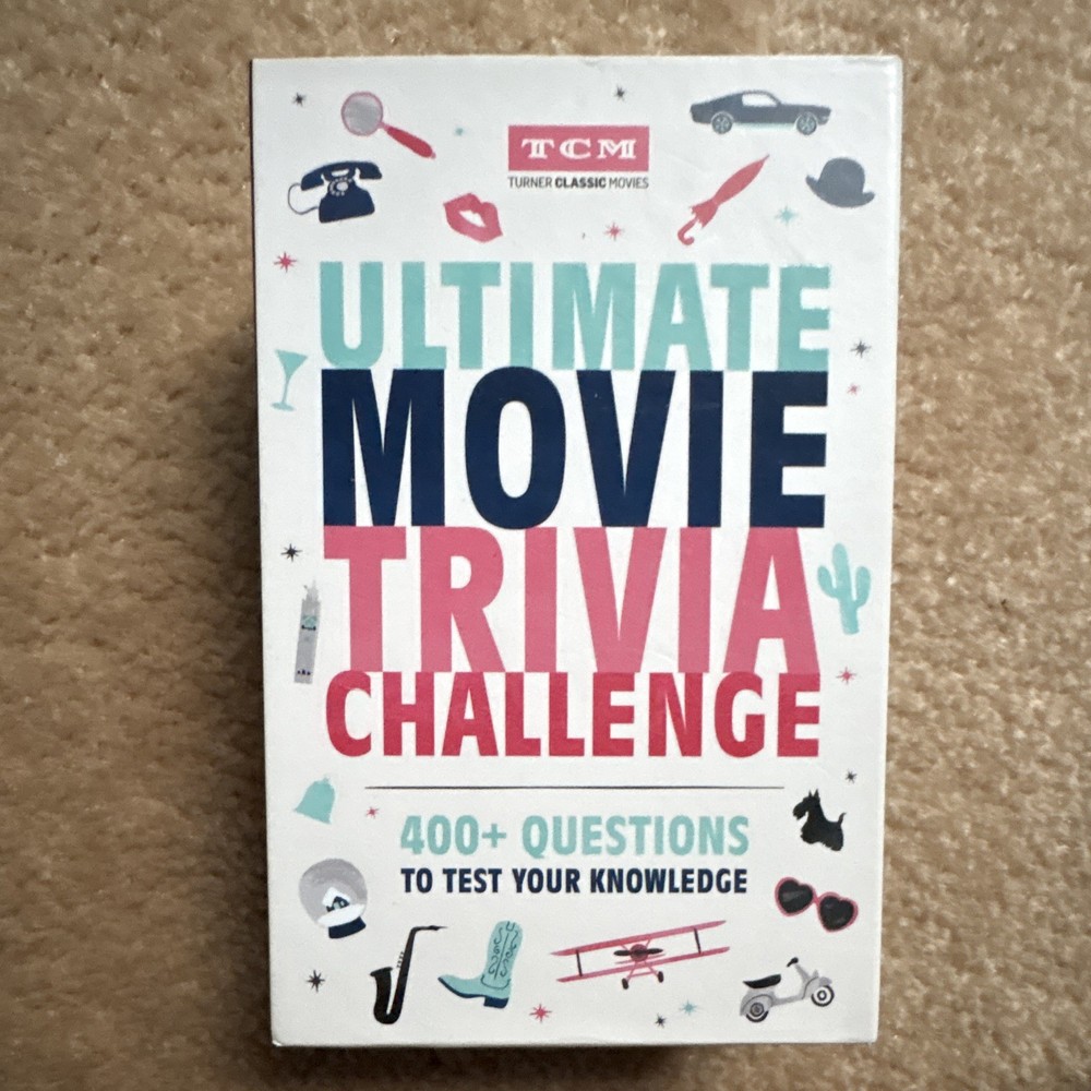 TCM Ultimate Movie Trivia Challenge Card Game, 400+ Questions, 2+ Players