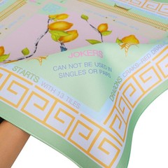 Printed American Learning Mahjong Mat (33âx33â), Anti-slip, Noise-reducing,