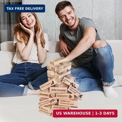 Lust Tower Naughty Block Game for Adult Couple Fun Stacking Party Date Xmas Gift