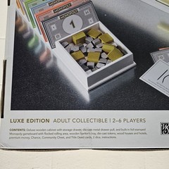 Monopoly Luxury LUXE White and Gold Limited Edition Hasbro 2017