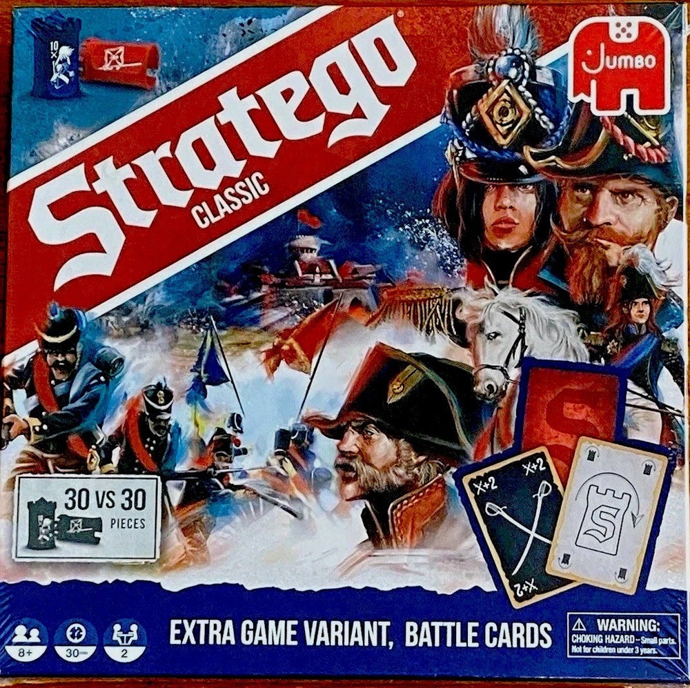 Stratego: Classic War Strategy 2024 Xtra Game Variant Battle Cards Jumbo SEALED