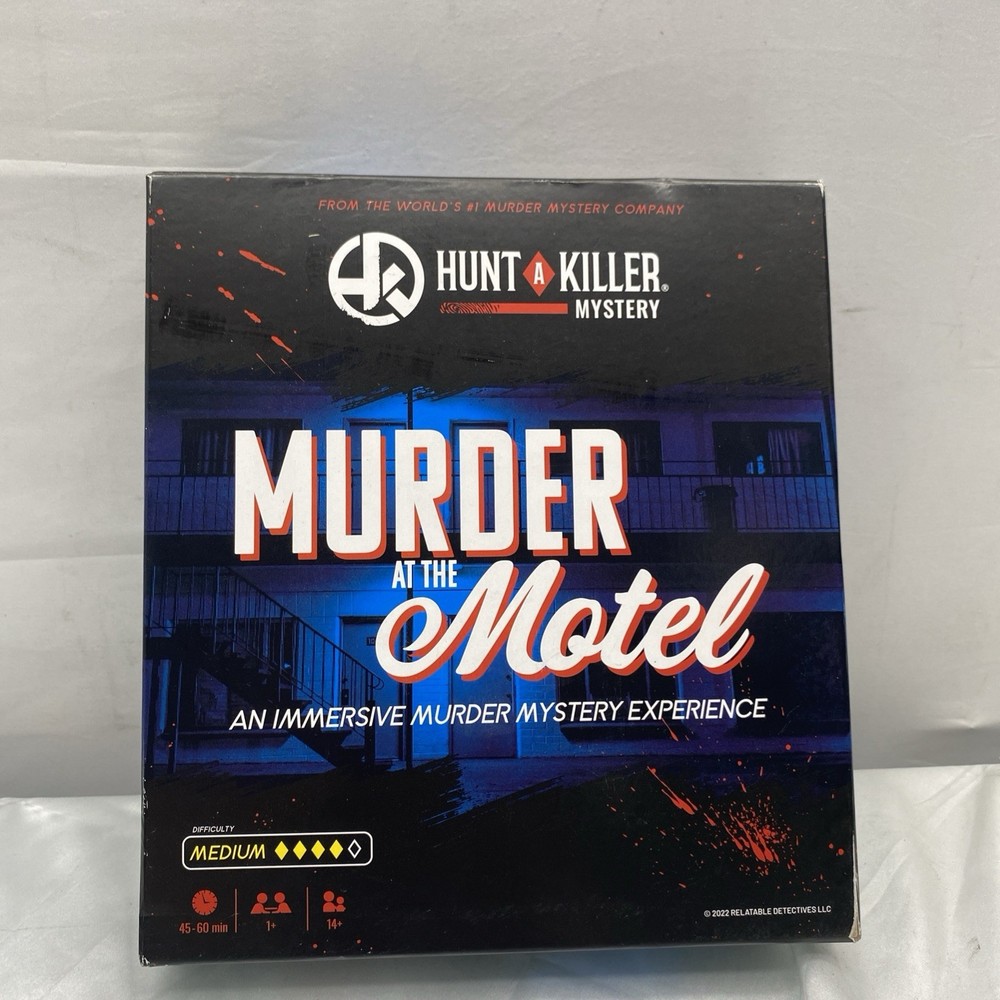 Hunt A Killer Murder at the Motel Mystery Game 45-60 Min Solve