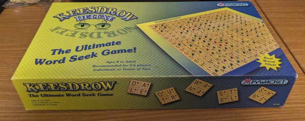 Keesdrow Deluxe The Ultimate Word Seek Game Ages 8 to Adult 2-6 Players