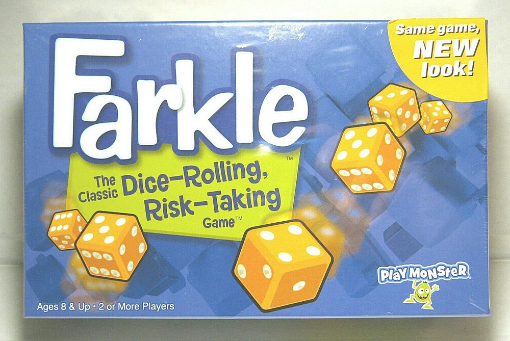 FARKLE – THE CLASSIC DICE ROLLING, RISK TAKING GAME – 2016 PLAY MONSTER – NEW