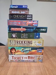 9 Board Game Bundle – Ticket To Ride, Pandemic, Camel Up, Lord of the Rings more
