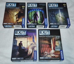 EXIT The Game Lot Of 7 – Excellent Condition Escape Jigsaw Puzzle Games Kosmos