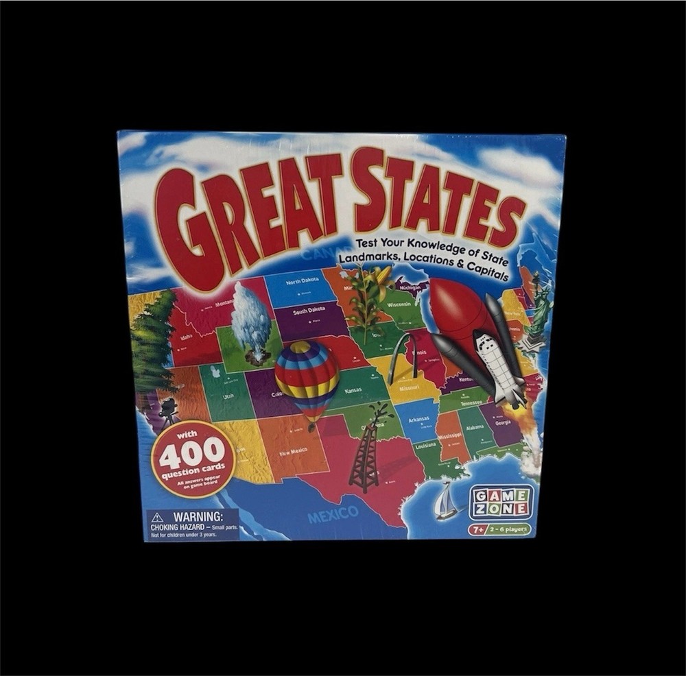 Game Zone Great States Geography Board Game