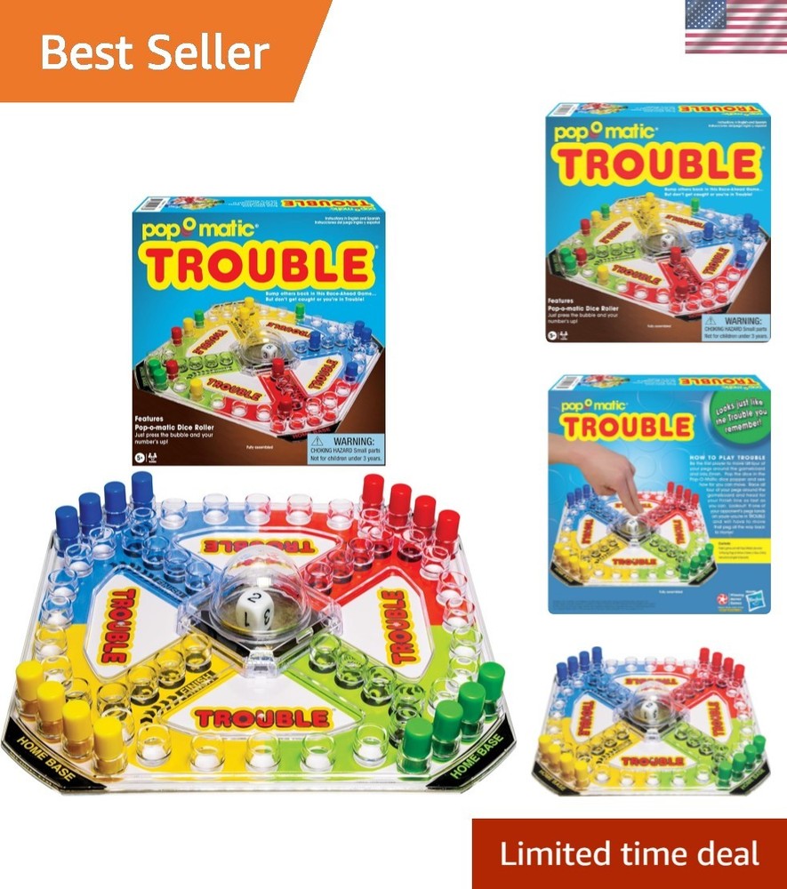 Classic Trouble with Retro Artwork and Pop-o-Matic Popper Games , Designed fo…