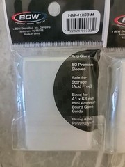 2 Pack 50 BCW 41 x 63 mm Mini American 41×63 Board Game Clear Soft Poly Sleeves