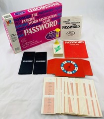 1986 Password Game 25th Edition by Milton Bradley Complete Good Cond FREE SHIP