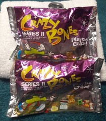 3 Lot GOGO’s CRAZY BONES “SERIES 2” RAREST SEALED FOIL PACK VERSION “THINGS”