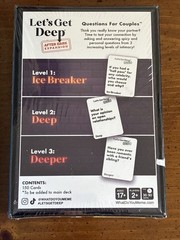 Let’s Get Deep Questions for Friends, Couples Game w/Expansion Pack New in Box