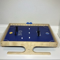 Klask Magnetic Board Game Wooden Skill Game Tabletop Party Game Blue With Box