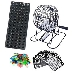 Deluxe Bingo Game Set w/Metal Bingo Cage Perfect for the Whole Family FriendsANY