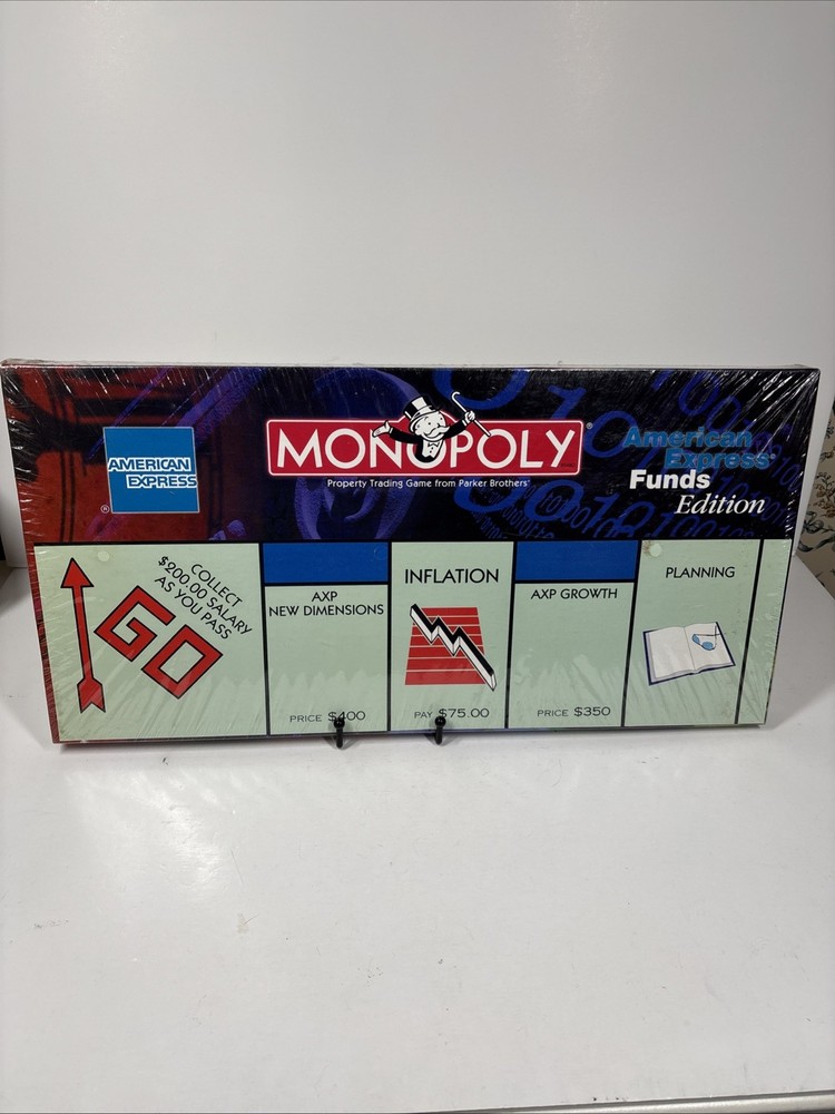 Monopoly American Express Funds Edition Hasbro 2000 USAopoly NEW SEALED OOP Vtg